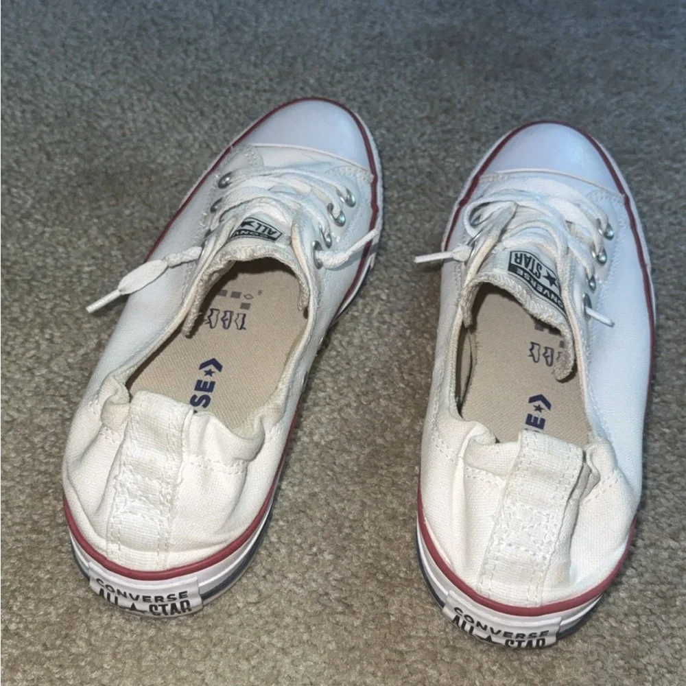 Converse Chuck Taylor All Star Slip-On White Low Top Sneakers (Size 9) - Picture 6 of 7